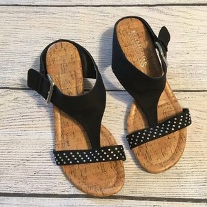 Rampage black Summer Sandals size 6.